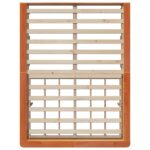 vidaXL Rám postele s úložiskom Voskovo hnedá 120 x 190 cm drevo – Obrázok 7