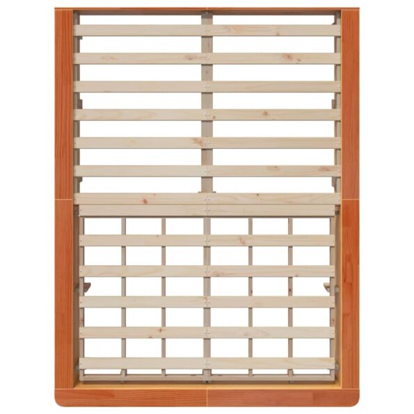 vidaXL Rám postele s úložiskom Voskovo hnedá 120 x 190 cm drevo – Obrázok 7