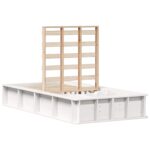 vidaXL Rám postele s úložiskom Biela 90 x 200 cm Kompozitné drevo – Obrázok 2