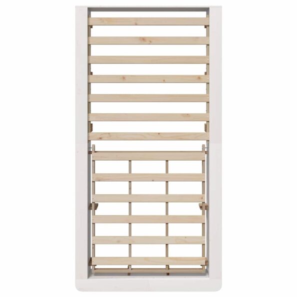 vidaXL Rám postele s úložiskom Biela 90 x 200 cm Kompozitné drevo – Obrázok 7
