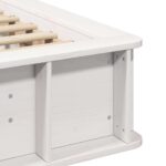 vidaXL Rám postele s úložiskom Biela 90 x 200 cm Kompozitné drevo – Obrázok 8