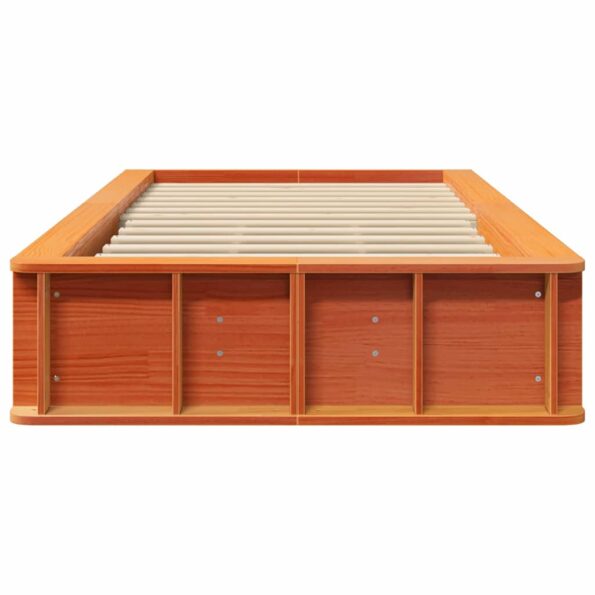 vidaXL Rám postele s úložiskom Voskovo hnedá 90 x 200 cm drevo – Obrázok 4
