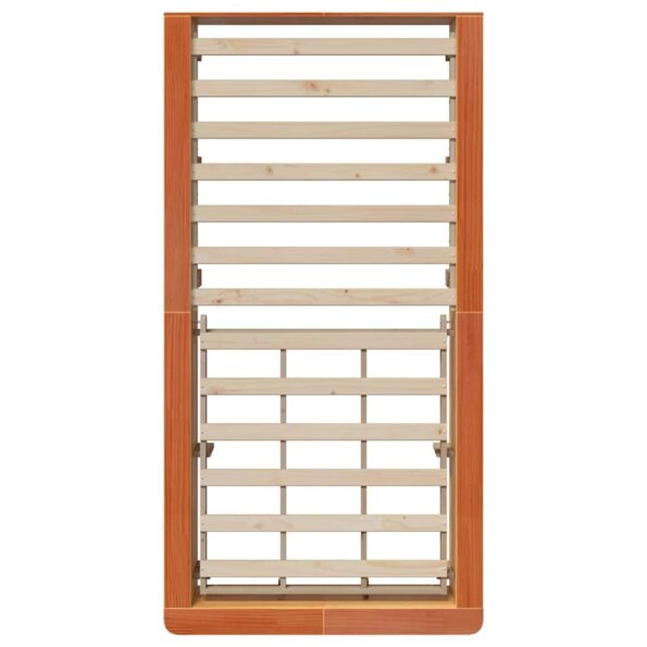 vidaXL Rám postele s úložiskom Voskovo hnedá 90 x 200 cm drevo – Obrázok 7