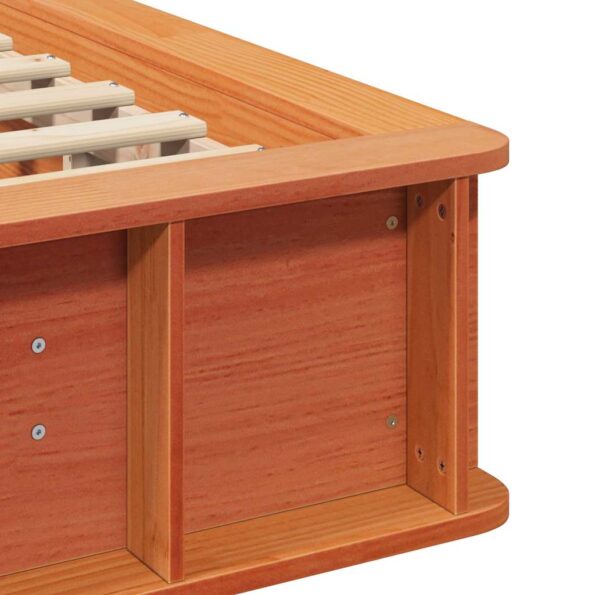 vidaXL Rám postele s úložiskom Voskovo hnedá 90 x 200 cm drevo – Obrázok 8