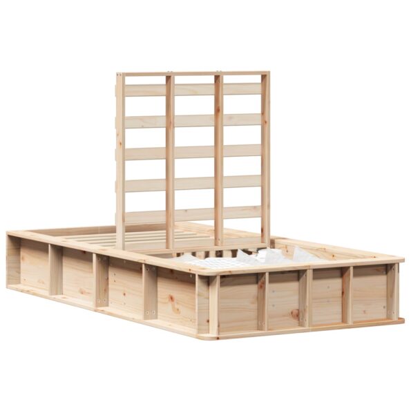 vidaXL Rám postele s úložiskom Hnedá 80 x 200 cm Borovicový masív – Obrázok 2