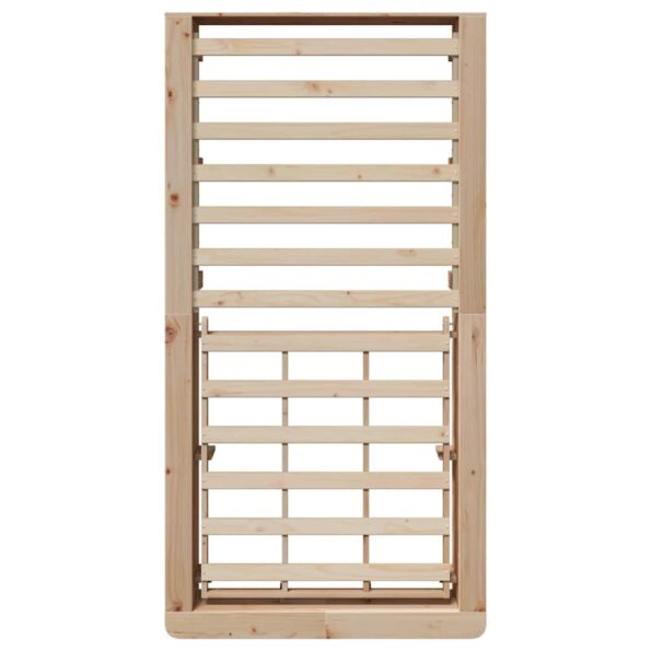 vidaXL Rám postele s úložiskom Hnedá 80 x 200 cm Borovicový masív – Obrázok 7