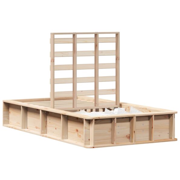 vidaXL Rám postele s úložiskom Hnedá 90 x 190 cm drevo – Obrázok 11