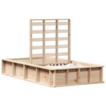 vidaXL Rám postele s úložiskom Hnedá 90 x 190 cm drevo – Obrázok 2