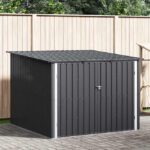 vidaXL Búda na bicykle 3 pcs Antracit 216 x 207 x 158 cm Kov