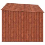 vidaXL Búda na bicykle 3 pcs Hnedá 216 x 207 x 158 cm Kov – Obrázok 7