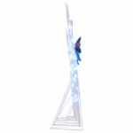 vidaXL LED soby 5 pcs Biela látka – Obrázok 8