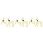 vidaXL LED soby 6 pcs Zlatá 45 x 19 x 65 cm látka – Obrázok 6