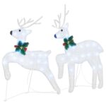 vidaXL LED Soby 6 pcs Strieborná látka – Obrázok 4