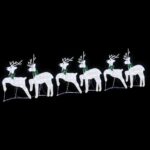 vidaXL LED Soby 6 pcs Strieborná látka – Obrázok 5