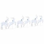 vidaXL LED Soby 6 pcs Strieborná látka – Obrázok 8