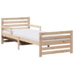 vidaXL Rám postele s matracmi s čelnou doskou Hnedá 80 x 200 cm – Obrázok 13