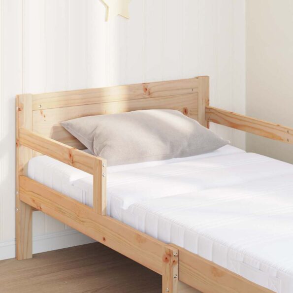 vidaXL Rám postele Hnedá 80 x 200 cm Masívne borovicové drevo – Obrázok 3