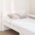 vidaXL Rám postele Biela 80 x 200 cm Masívne borovicové drevo – Obrázok 3