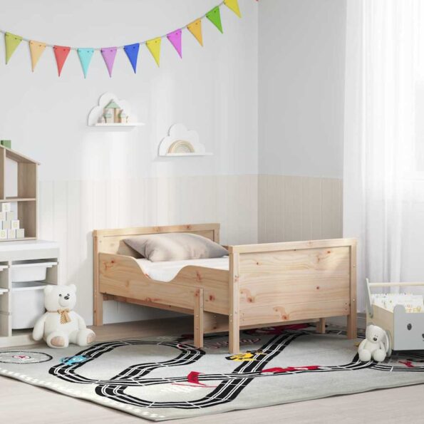 vidaXL Rám postele s matracmi s čelnou doskou Hnedá 80 x 200 cm – Obrázok 2