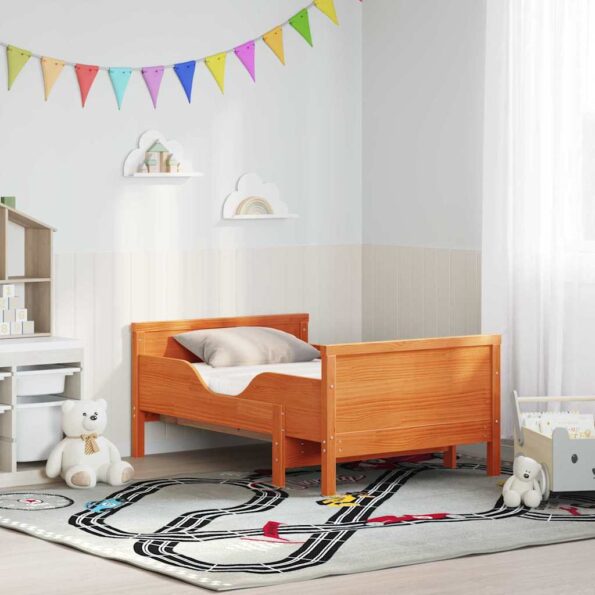 vidaXL Rám postele s matracmi Voskovo hnedá 80 x 200 cm – Obrázok 2