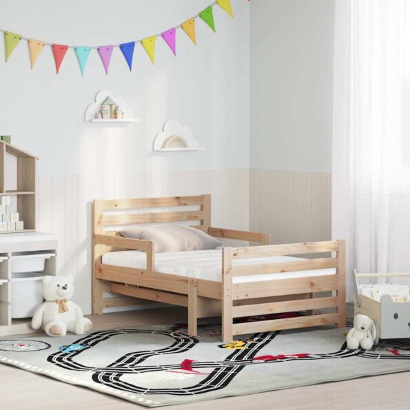 vidaXL Rám postele s matracmi s čelnou doskou Hnedá 80 x 200 cm – Obrázok 2