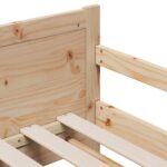 vidaXL Rám postele s matracmi s čelnou doskou Hnedá 80 x 200 cm – Obrázok 9