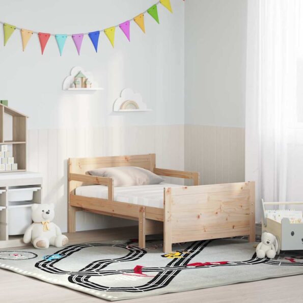 vidaXL Rám postele s matracmi s čelnou doskou Hnedá 80 x 200 cm – Obrázok 2