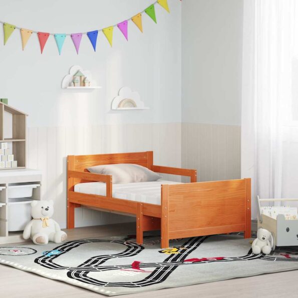 vidaXL Rám postele s matracmi Voskovo hnedá 80 x 200 cm – Obrázok 2