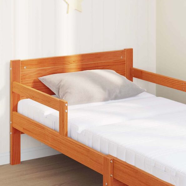 vidaXL Rám postele s matracmi Voskovo hnedá 80 x 200 cm – Obrázok 3