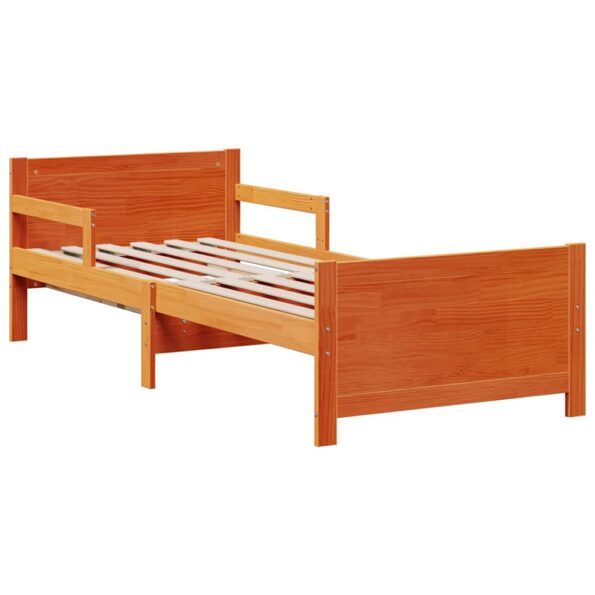 vidaXL Rám postele s matracmi Voskovo hnedá 80 x 200 cm – Obrázok 5
