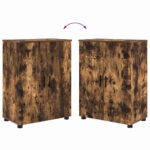 vidaXL Sada kúpeľňového nábytku 4 pcs Tmavý dub 30 x 35 x 192 cm – Obrázok 12