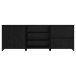 vidaXL Servírovacia skriňa 3 pcs Čierny dub 70 x 41 x 75 cm – Obrázok 7