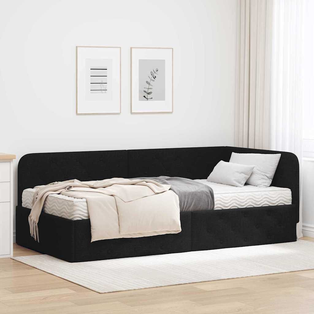 3394039_1.jpg vidaXL Rohový rám postele Čierny 90 x 190 cm látka – Obrázok 1