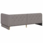 vidaXL Rohový rám postele Sivohnedá 90 x 190 cm látka – Obrázok 9