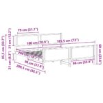 vidaXL Rám postele s čelnou doskou Čierna 180 x 200 cm látka – Obrázok 11