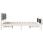 vidaXL Rám postele s čelnou doskou Svetlosivá 140 x 200 cm látka – Obrázok 6