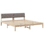vidaXL Rám postele Hnedá a taupe 180 x 200 cm Borovicový masív – Obrázok 2