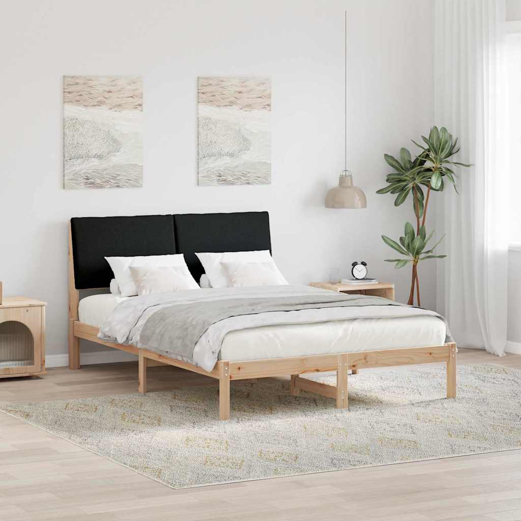 3394370_1.jpg vidaXL Rám postele Hnedá a čierna 160 x 200 cm Borovicový masív – Obrázok 1