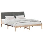 vidaXL Rám postele s čelnou doskou Hnedá 180 x 200 cm látka – Obrázok 3