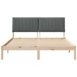 vidaXL Rám postele s čelnou doskou Hnedá 150 x 200 cm látka – Obrázok 5