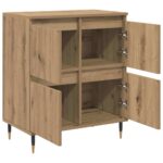 vidaXL Komody 2 pcs dub artisan 120 x 35 x 70 cm Kompozitné drevo – Obrázok 6
