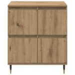vidaXL Komody 2 pcs dub artisan 120 x 35 x 70 cm Kompozitné drevo – Obrázok 7