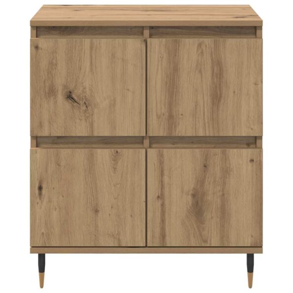 vidaXL Komody 2 pcs dub artisan 120 x 35 x 70 cm Kompozitné drevo – Obrázok 7