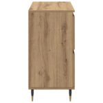 vidaXL Komody 2 pcs dub artisan 120 x 35 x 70 cm Kompozitné drevo – Obrázok 8