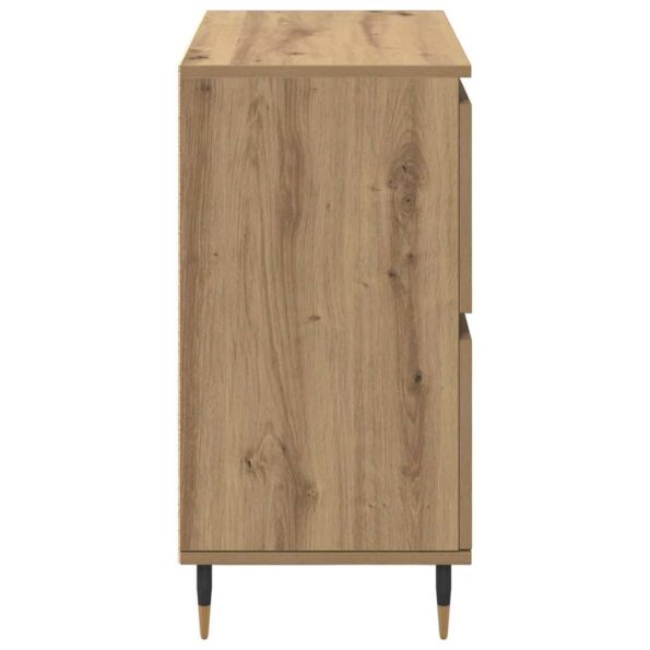 vidaXL Komody 2 pcs dub artisan 120 x 35 x 70 cm Kompozitné drevo – Obrázok 8