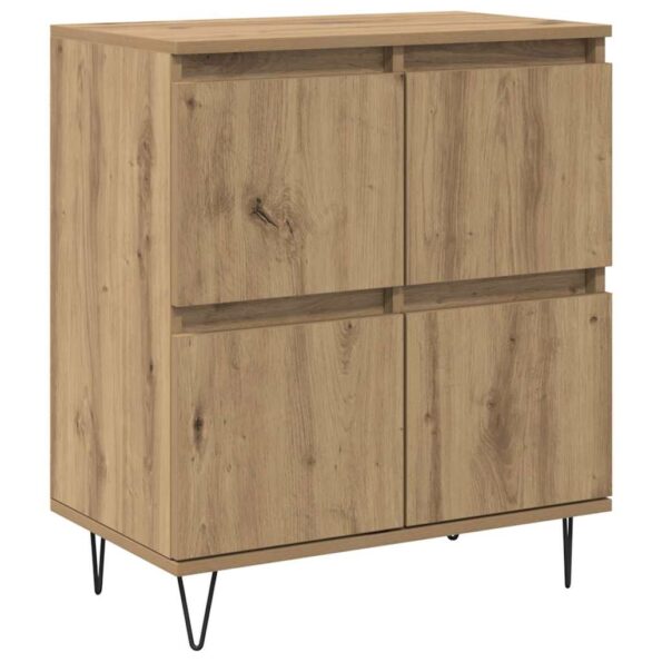 vidaXL Komody 2 pcs dub artisan 120 x 35 x 70 cm Kompozitné drevo – Obrázok 5