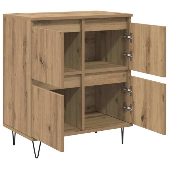 vidaXL Komody 2 pcs dub artisan 120 x 35 x 70 cm Kompozitné drevo – Obrázok 6