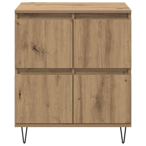 vidaXL Komody 2 pcs dub artisan 120 x 35 x 70 cm Kompozitné drevo – Obrázok 7