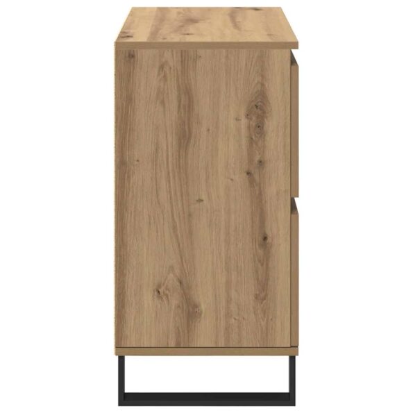 vidaXL Komody 2 pcs dub artisan 120 x 35 x 70 cm Kompozitné drevo – Obrázok 8