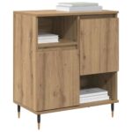 vidaXL Komody 2 pcs dub artisan 120 x 35 x 70 cm Kompozitné drevo – Obrázok 3
